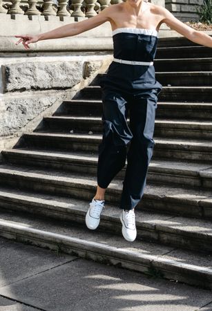 ZARA Jumpsuit S Two-Tone Marineblau wie neu