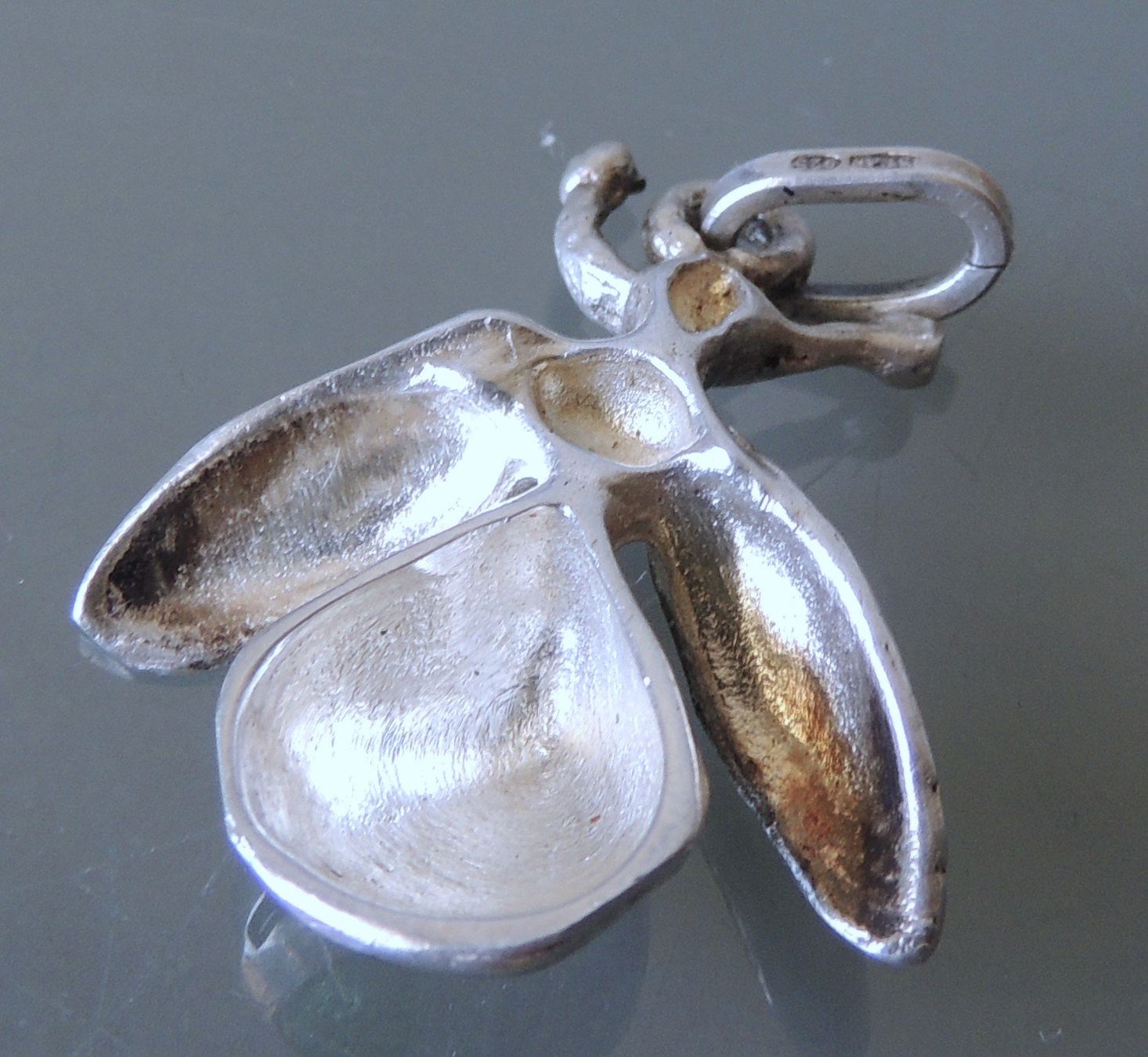 Ciondoli: Silber 800 Hummel Anhänger Emaille – Usato da Waldenburg venduto da schaller707 3
