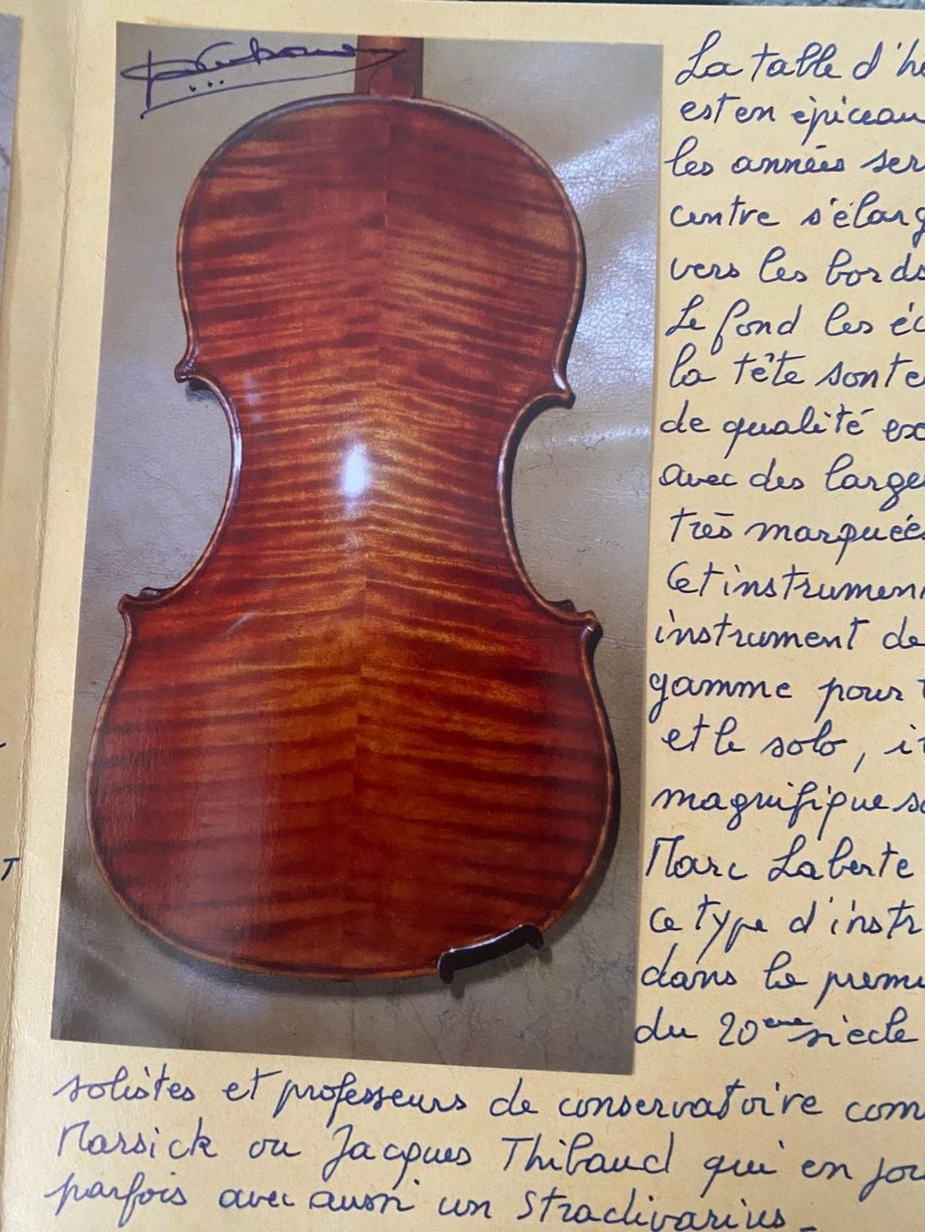 Strumenti musicali: Marc Laberte Violine 4/4 1927 – Usato da Kreuzlingen venduto da basso2 1