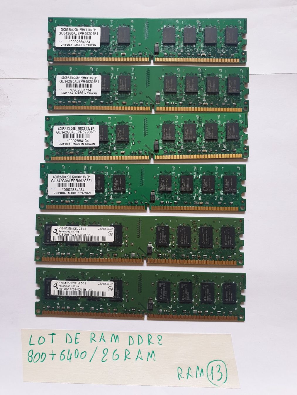 Corsair Mémoires / RAM: RAM  DDR2 / 800 + 6400 / 2Gram – D'occasion à Moudon par Amaroli7