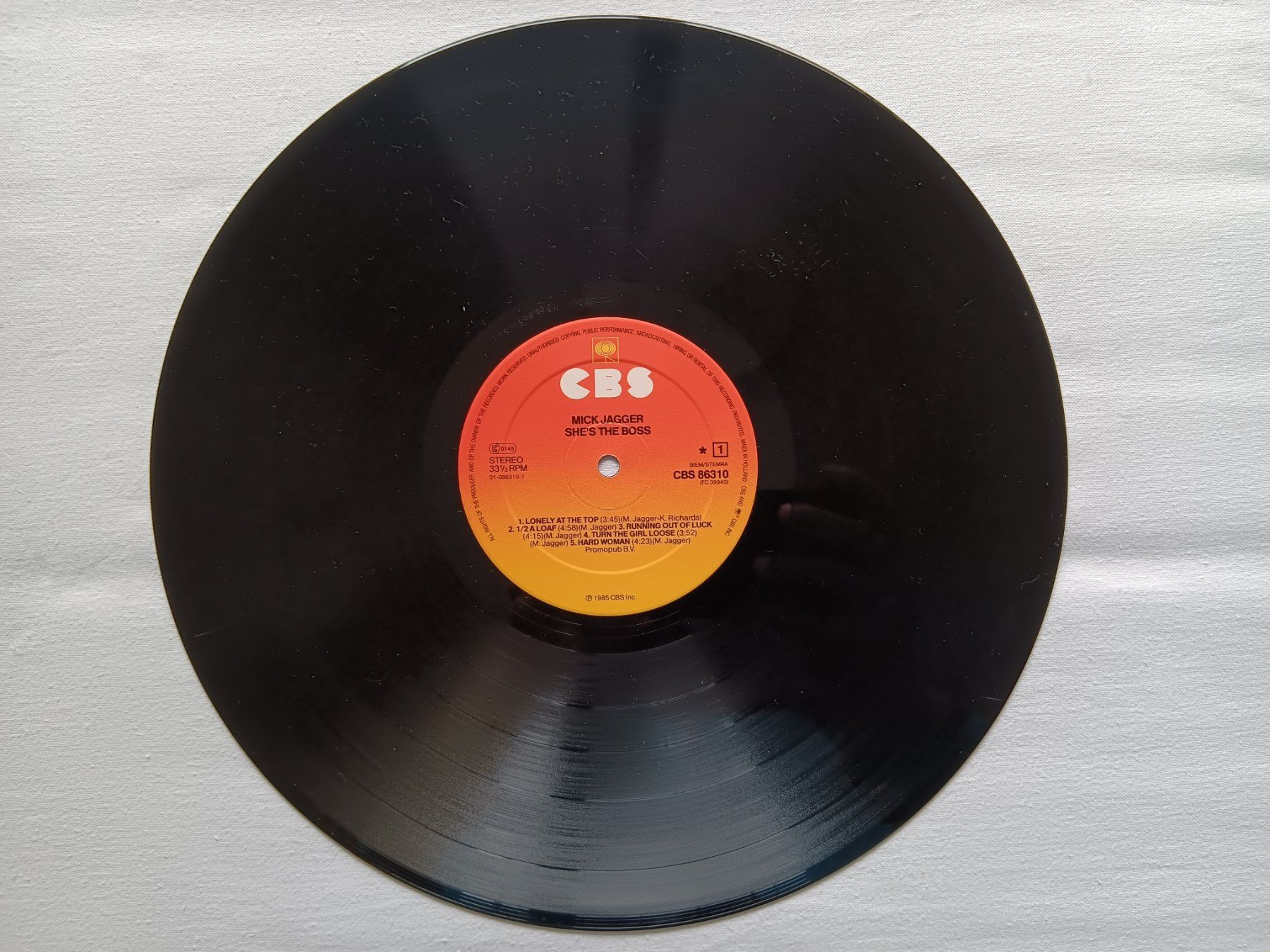 Dischi in vinile: LP Mick Jagger, She's the Boss, CBS, 86310, 1985 – Usato da Zürich venduto da 41n1a21ll1A 4