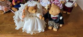 Louis Philipp Vitrine Nussbaum Bären Hochzeit Märchenhaft
