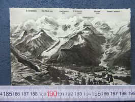 PONTRESINA 1939 PANORAMA GLETSCHER ALPEN GR AK