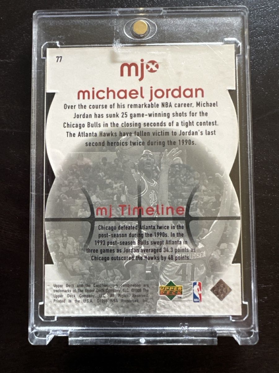 Nba Carte collezionabili: Michael Jordan 1998 Upper Deck Timeline nr. 0664/2300 – Usato da Affoltern am Albis venduto da mr_choppa 1