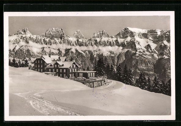 Cartoline postali: Flumserberg, Hotel Gamperdon im Winter – Usato da Berlin venduto da bartko-reher