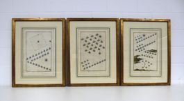 Drei gerahmte Farbgravuren um 1750 - Marine, Evolutions Nava