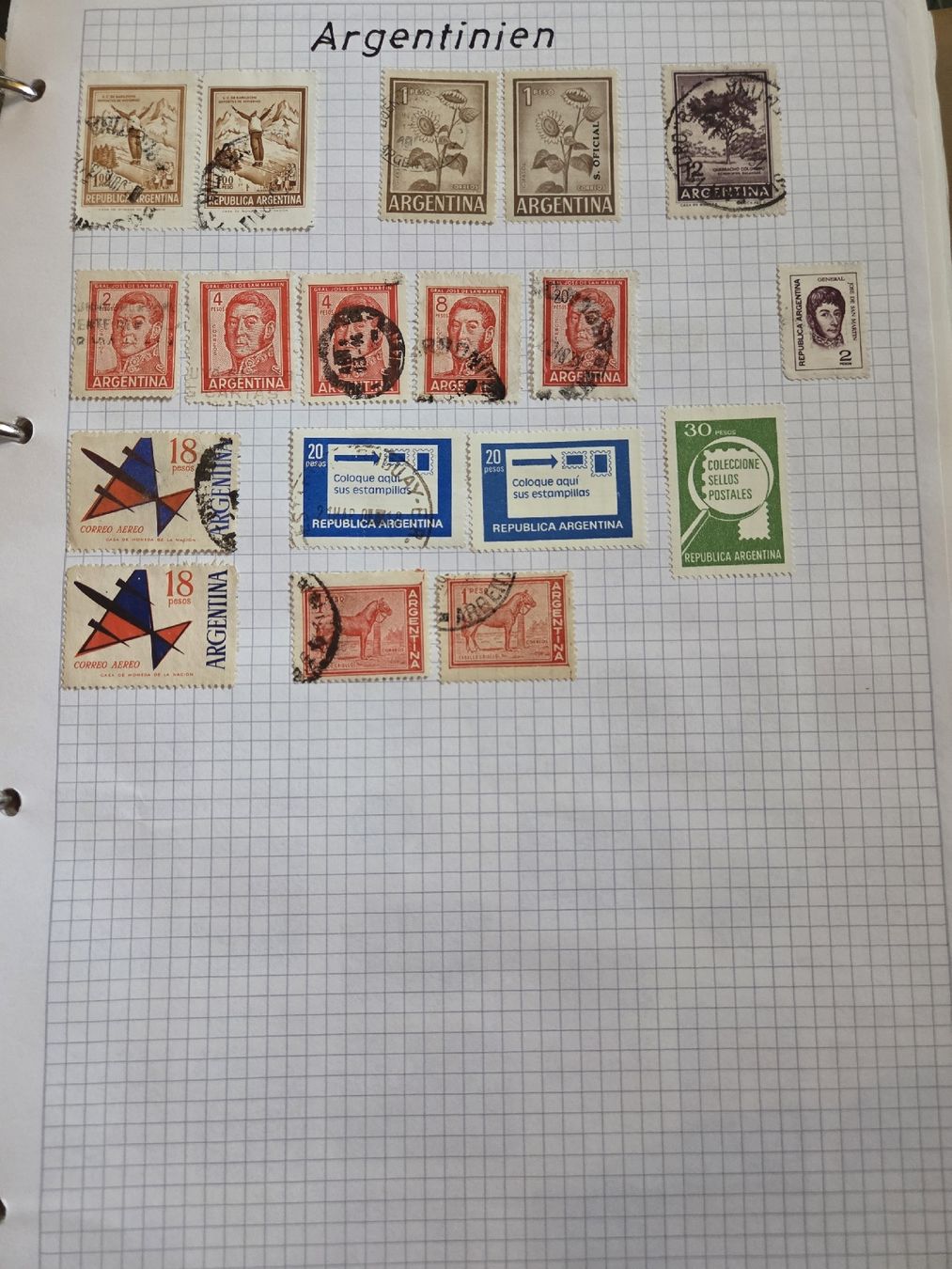 Tutti i francobolli: Exotische Briefmarken Argentinien – Usato da Riehen venduto da str_2msn 1