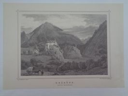 Rhäzüns - Kunstdruck von Joh. Poppel nach L. Rohbock