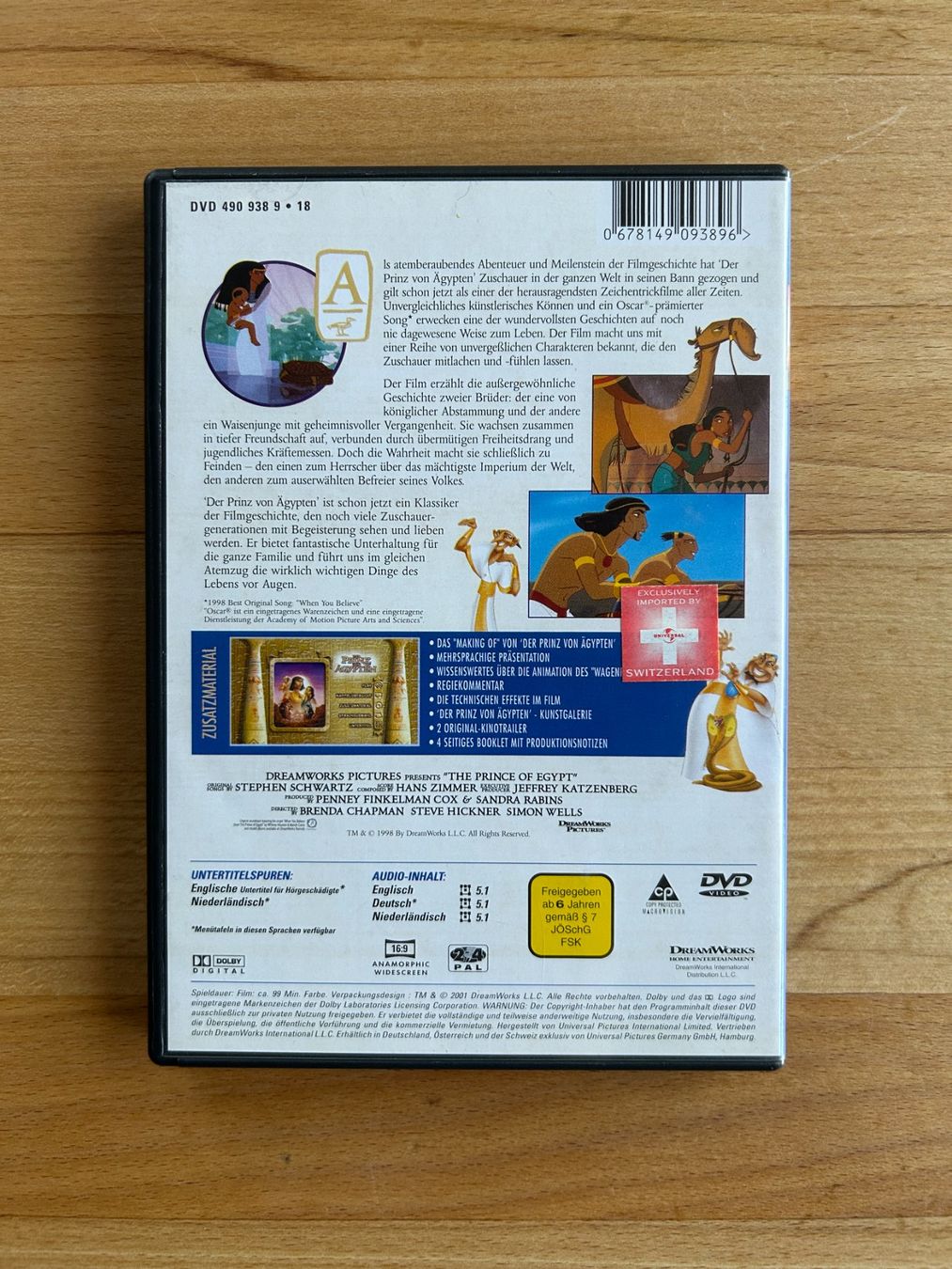 Tutti i DVDs: Der Prinz von Ägypten – Usato da Grosswangen venduto da che_gr 2