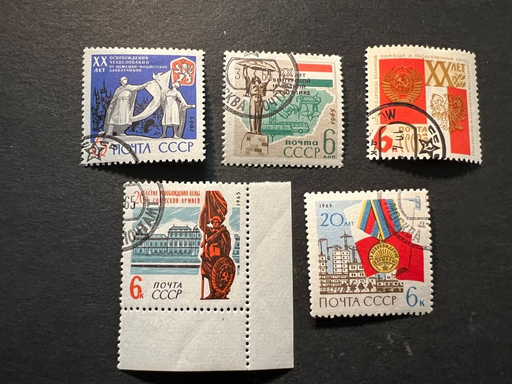 Russia / USSR 1965 Mi.3035-37/3068/3045  gest.  super (E674) 1