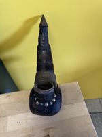 Pfeife horn Schnitzerei Figur mit Verzierungen Antiquität 