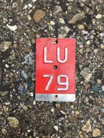 LU 79 Veloschild / Töfflischild / Mofaschild