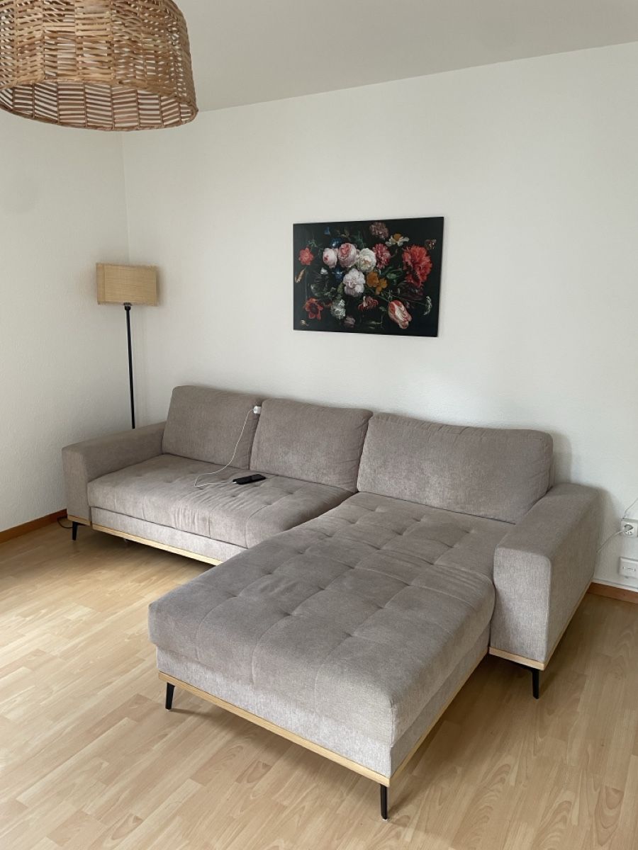 Divani: Gemütliches Schlafsofa, grau-beige – Usato da Liebefeld venduto da ana_d6d7