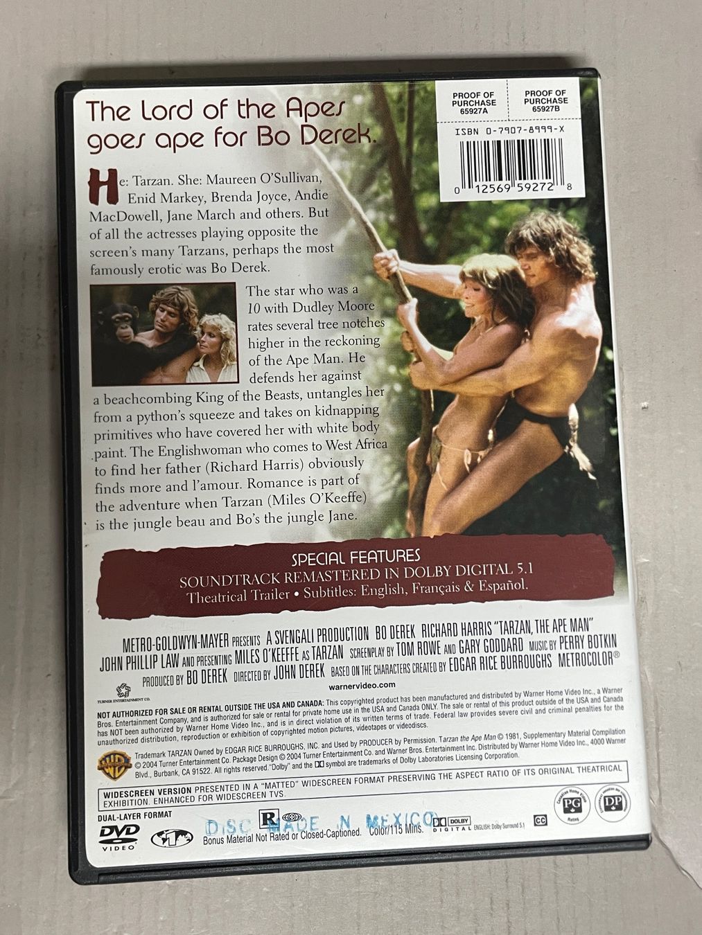 Alle DVDs: Tarzan, the Ape Man (E) – Gebraucht aus Muri b. Bern von AdidasCollector 2