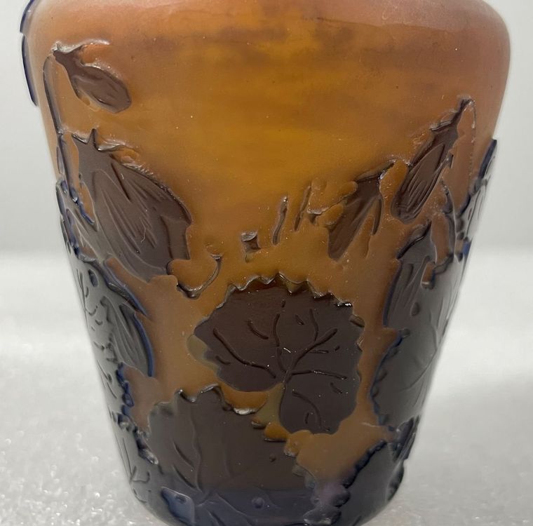 Emile Gallé Vasen & Gefässe: Emile Galle (1846-1904) Nancy Vase original – Gebraucht aus Hinwil von Chnap 1