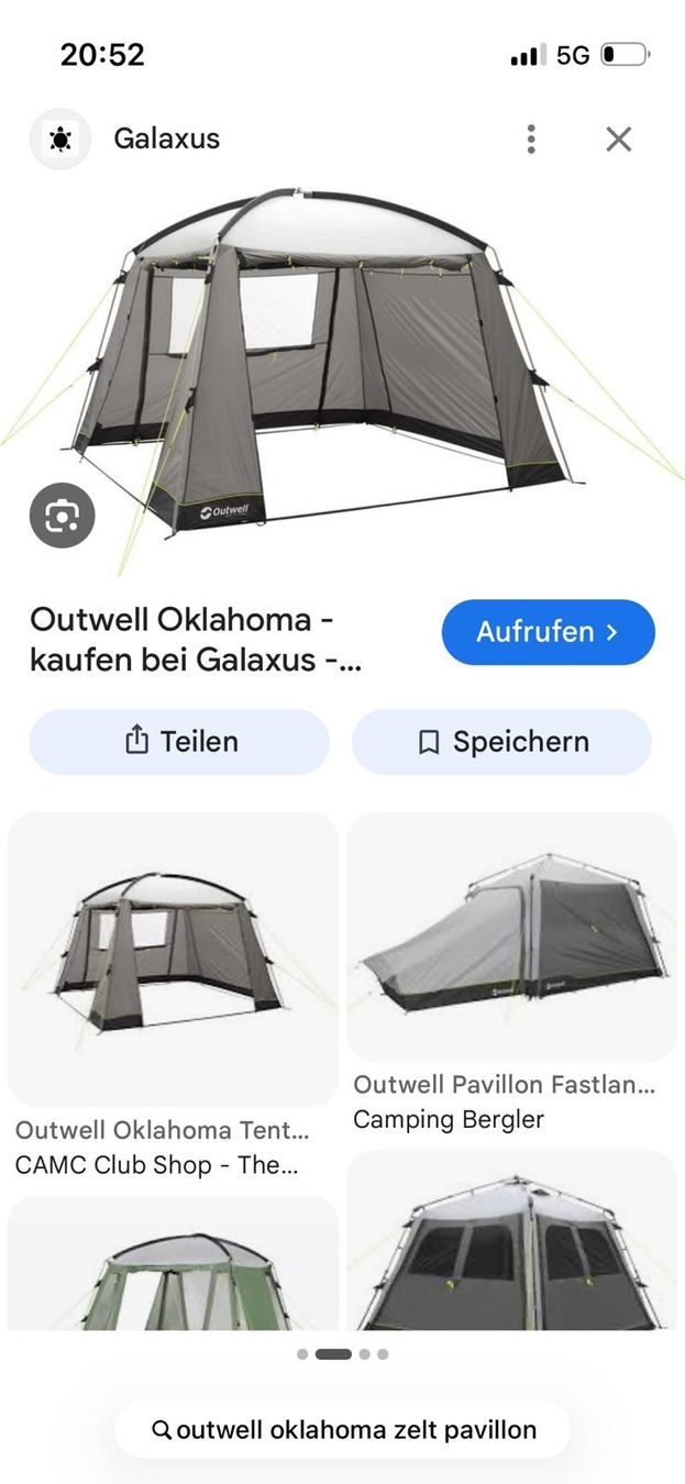 Outwell Tende & Padiglioni: Outwell Oklahoma Pavillion – Usato da Rombach venduto da Juspola 2