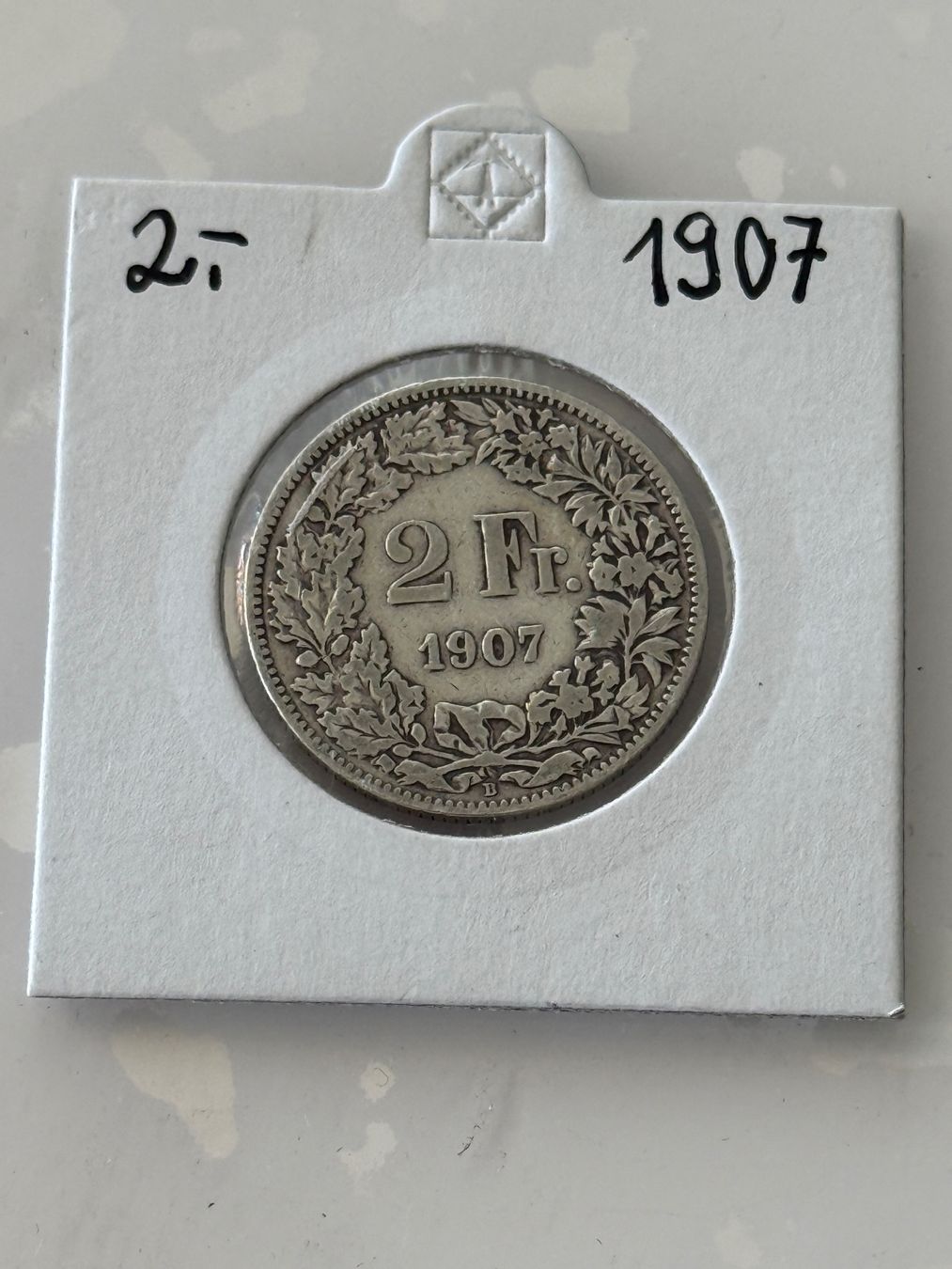 Tutti le monete: 2 Franken 1907  Rar – Usato da Wallisellen venduto da SWISS_SILVER1