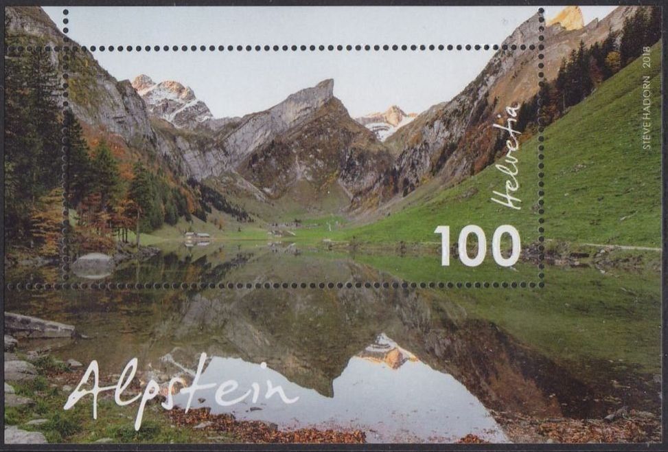 Tutti i francobolli: 2018 Sonderblock Alpstein** postfrisch / KW 3.00 – Nuovo (secondo la descrizione) da Eggersriet venduto da stamp303