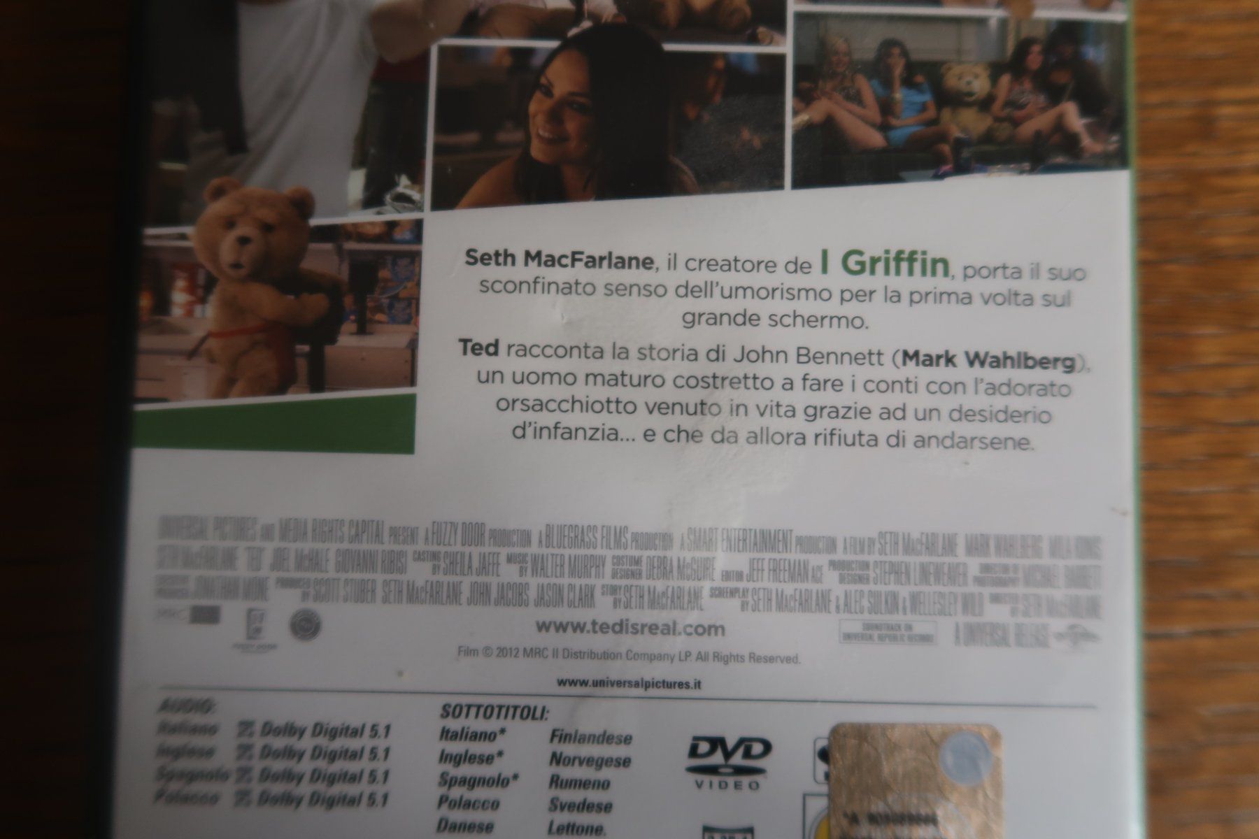 Tutti i DVDs: DVD            TED  -   Italiano English – Usato da Porrentruy venduto da tupatup 3