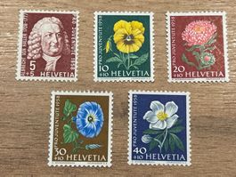 Briefmarke - Schweiz - Pro Juventute 1958 - postfrisch