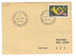 Karte mit Stempel S306 1949 ab 1.--