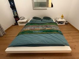 Bett 140 Interio weiss ohne Lattenrost od. Inhalt ab CHF 1.-