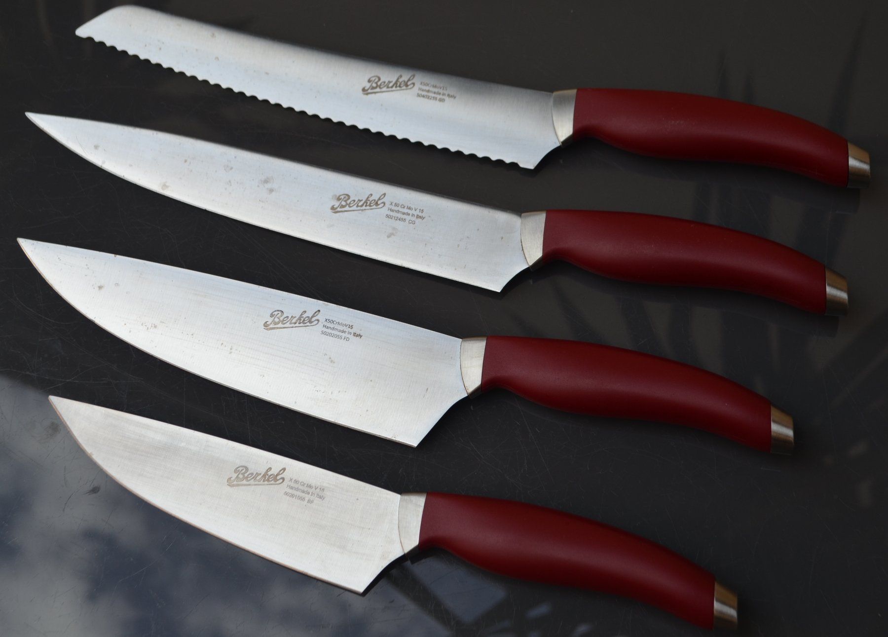 Coltelli: 4 Beckel-Messer  / 4 couteaux – Usato da Collonges venduto da arashee