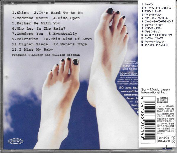 CD: CYNDI LAUPER Shine CD JAPAN 2004 EICP 358 – Usato da Gersau venduto da pjs_687j 1