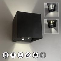 LED Aussen Wandleuchte Akku, 10 cm Breit