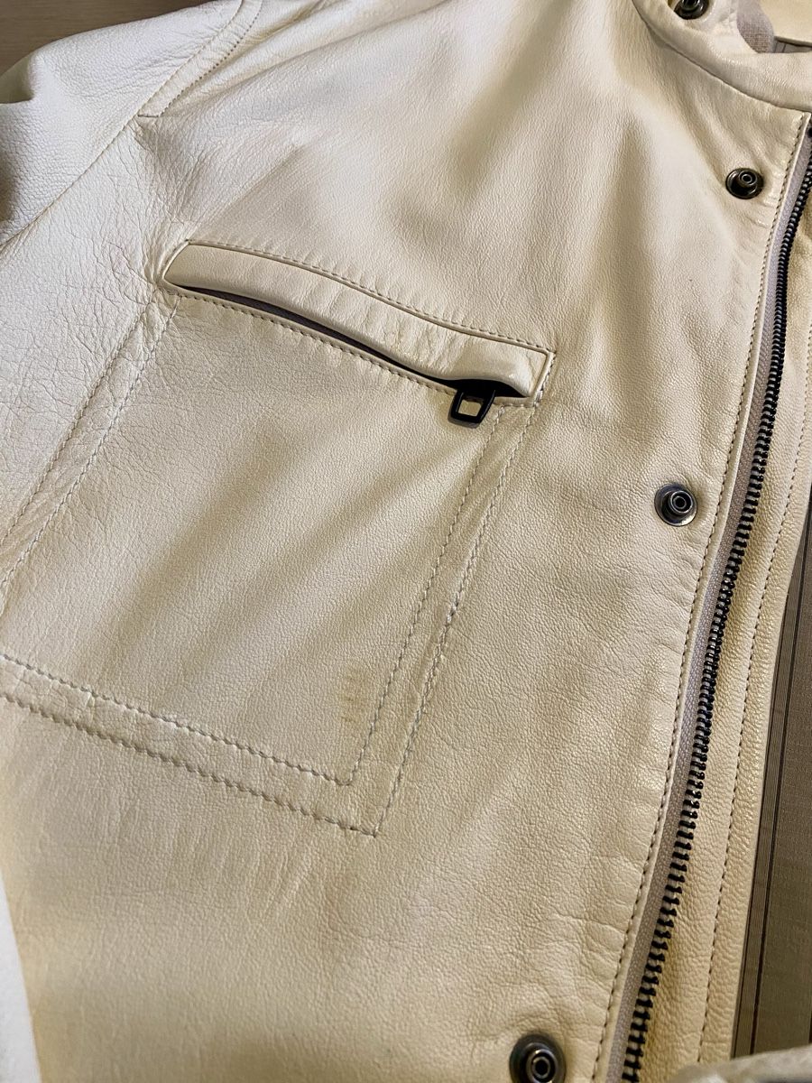 Cappotti: Lederjacke aus feinstem Leder, Gr. 52, passend zu Oldtimer – Usato da Murten venduto da Defender10 5
