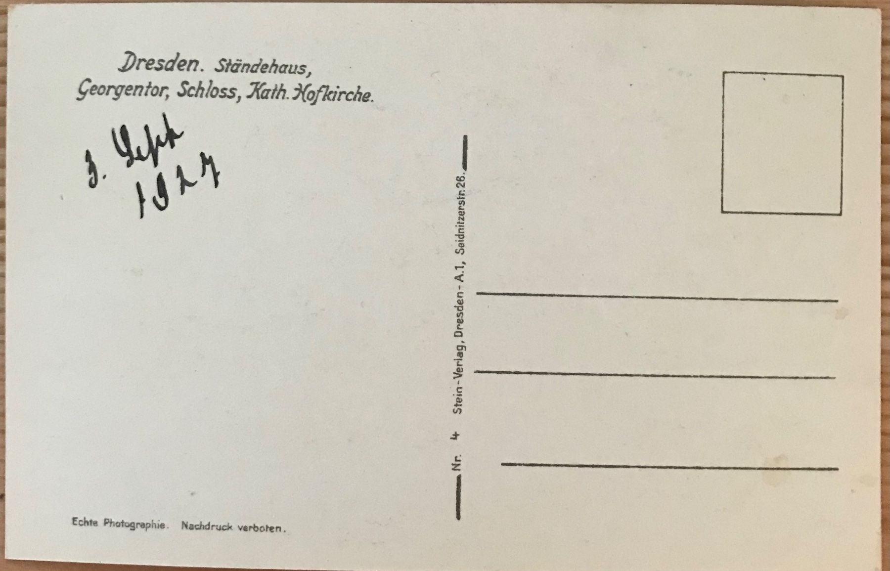 Cartoline postali: Antike Ansichtskarte Dresden Ständetor, Georgentor, Schloss – Nuovo (secondo la descrizione) da Zürich venduto da Tarafo5 1