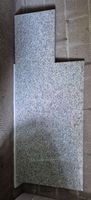 Granit naturstein L-Form grau (Alte Küchenplatte)