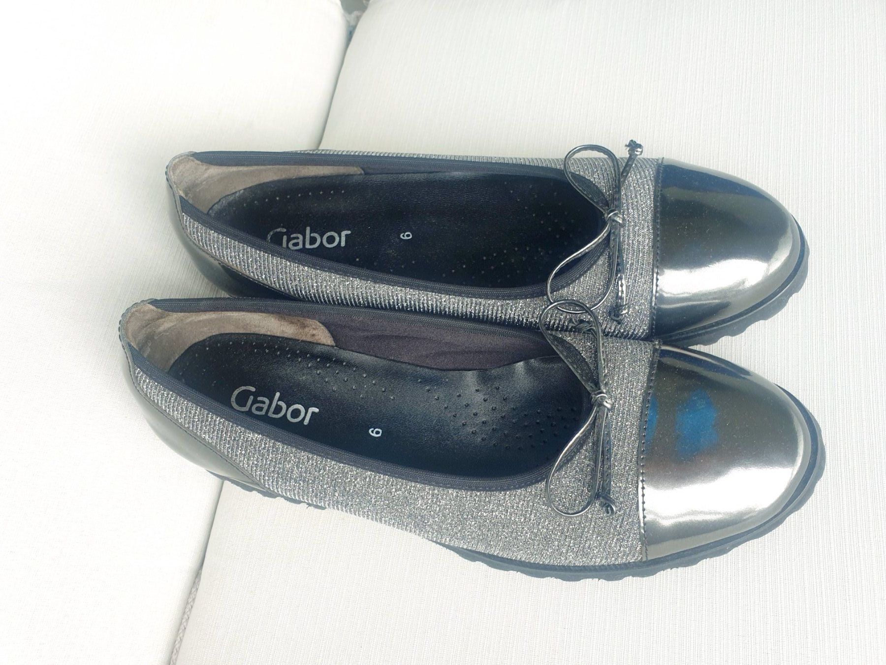 Gabor Scarpe da donna: GABOR BALLERINAS 6 39 LACKLEDER GLITZER LEDER SCHUHE BASIC – Nuovo (secondo la descrizione) da Elsau venduto da the-colorful-side 2