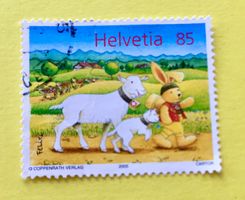 Nr.1163 Felix begleitet von Ziegen  GESTEMPELT 2005   