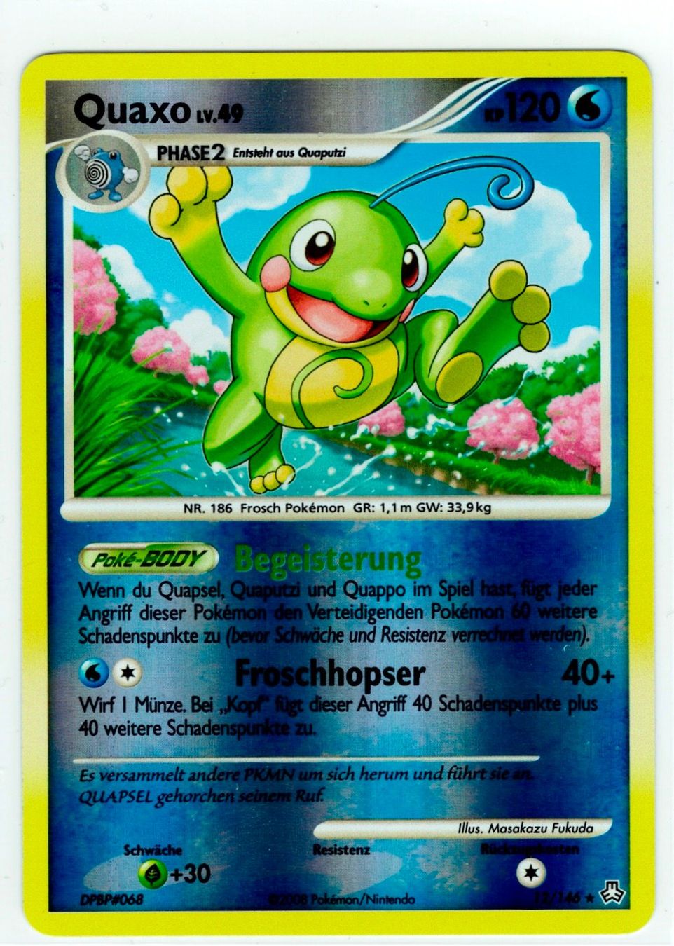 Pokémon Cartes à collectionner: Quaxo Reverse Holo 12 – D'occasion à Zürich par PACE79