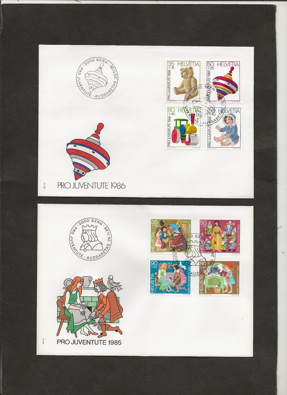 Tutti i francobolli: Schweiz Pro Juventute FDC 1983 bis 1998 – Usato da Au ZH venduto da xelagreb01 7