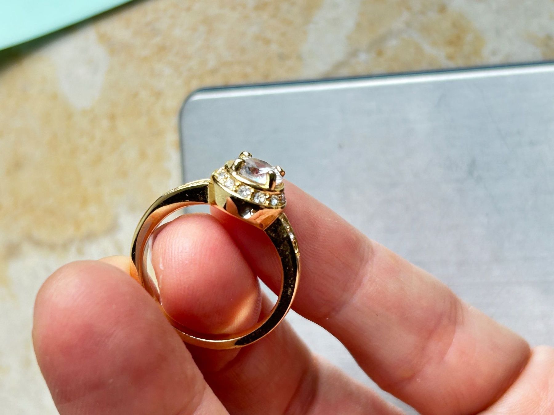 Anelli: Goldfarbener Ring Queen (Grösse 57) – Usato da Laufen venduto da belleskulptur 8