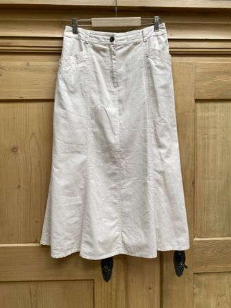 Kingfield Leinenrock, Gr. 38, Beige, Sommerrock, Top! 