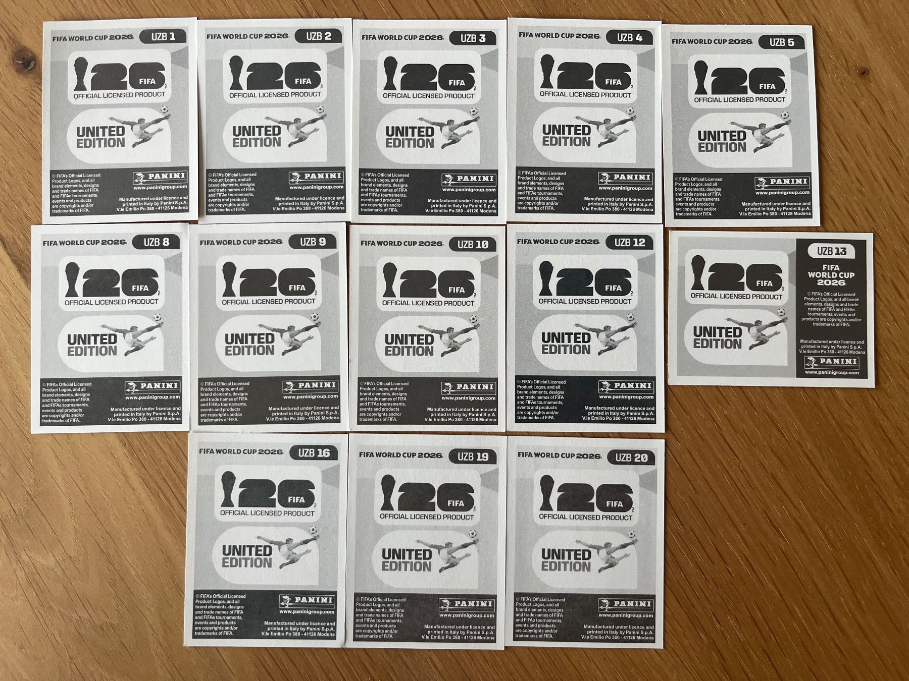 Panini Carte collezionabili: Panini WM 2026 Sticker Usbekistan – Nuovo e nell'imballaggio originale da Luzern venduto da strandbar90 1
