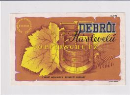Etikette für Wein - Debrői Hárslevelű (Ungarn) /bd