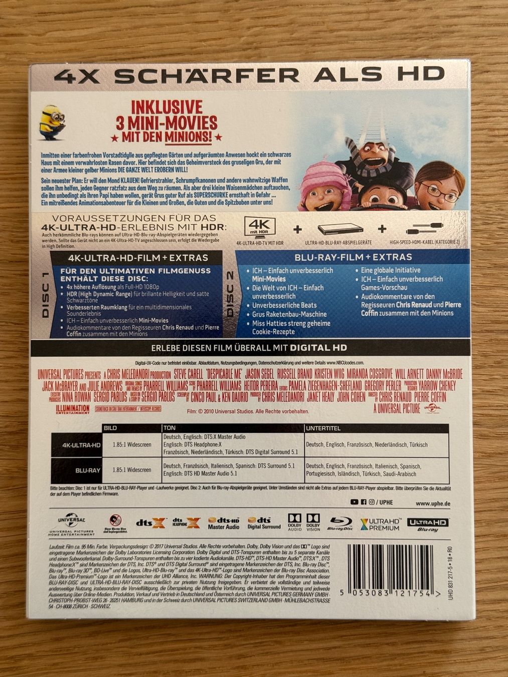 Tutti i DVDs: Ich Einfach Unverbesserlich 4k Bluray – Usato da Wallisellen venduto da Art_Vendorlay 1