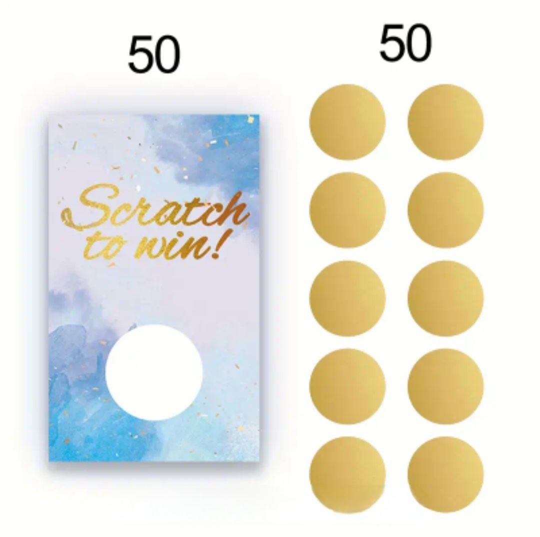 Cartoline: 50 Stück, Leere Rubbelkarten, Geschenkkarten – Nuovo e nell'imballaggio originale da Schaffhausen venduto da Denise-95 1