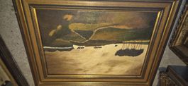 Lot de 14 tableaux anciens et vintage encadrés.
