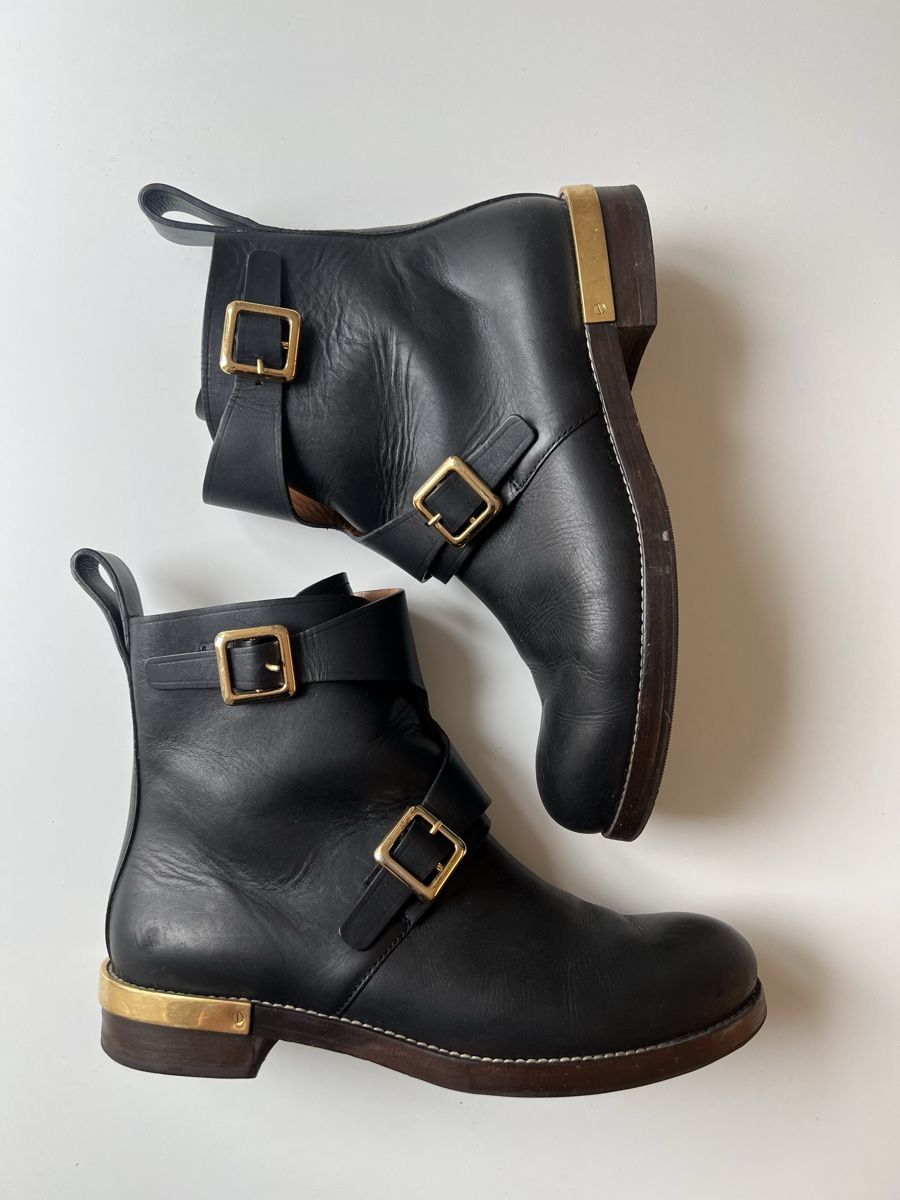 Chloé Damenschuhe: Chloé Lederstiefel Schwarz Grösse 40 – Gebraucht aus Zürich von Honeybee7