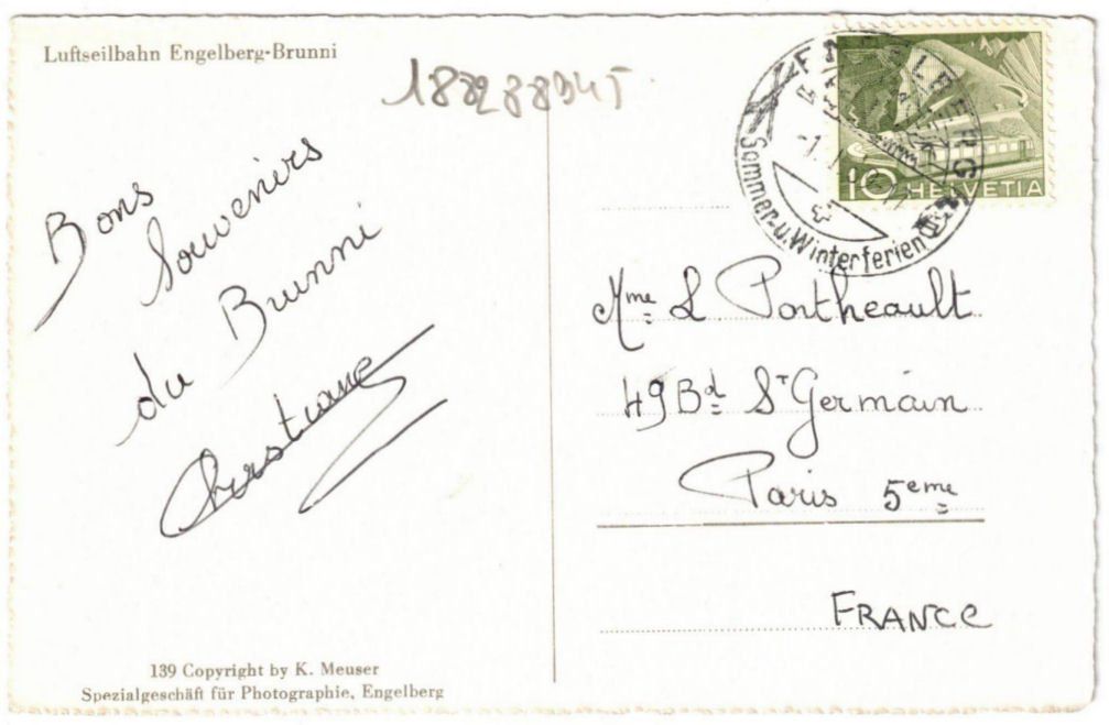 Cartes postales: Engelberg - Luftseilbahn Brunni – D'occasion à Binningen par Mountainrider 1