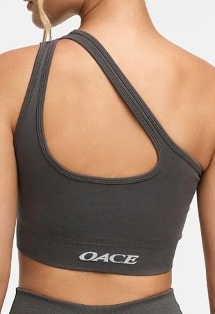Oace Toned One Shoulder Bra Grösse S, Farbe Teal, wie neu