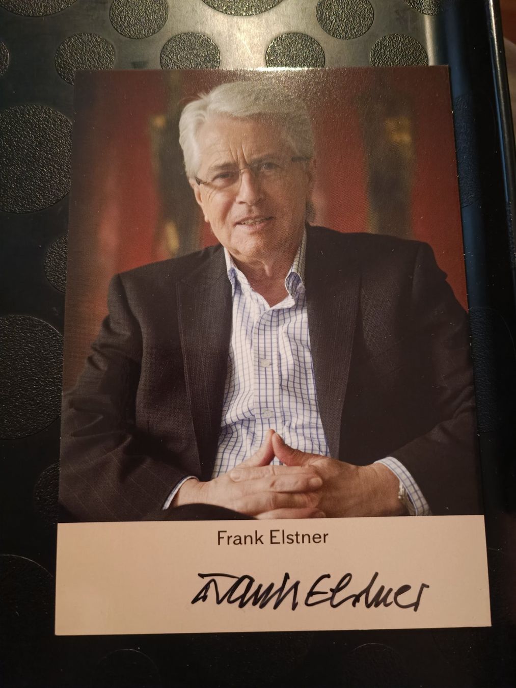 Autografi: Frank Elstner - handsigniert -Autogrammkarte – Usato da Menziken venduto da Artographs