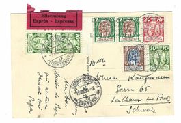 Karte Express Vaduz - Chaux-de-Fonds 1930 1d