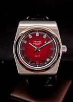 Zenith Defy Vintage Automatik, rot, seltenes Modell 1970jhar