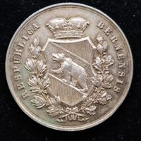 Bern o.J. um 1850 Silber Schulprämie 7,4gr. Gärtnerpfenning